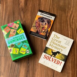 Dinosaur Bundle - Dominoes Game & Books